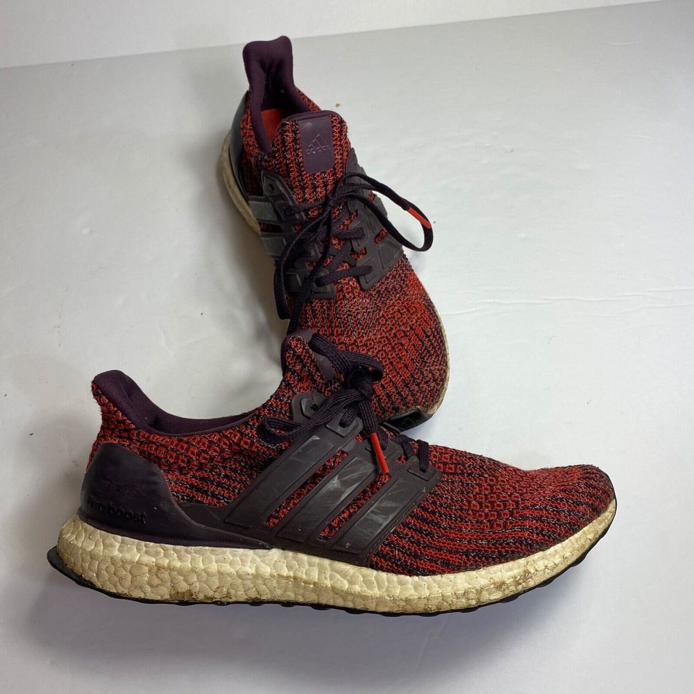 adidas‎ Ultraboost 4.0 Womens 9.5 Athletic Running Shoes Red CP9248